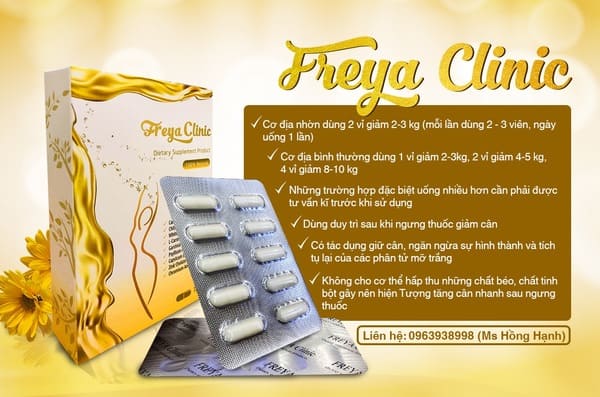Viên uống giảm cân Freya Clinic đa công dụng
